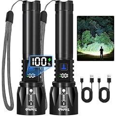 TrixHub LED Flashlights Rechargeable 2-Pack