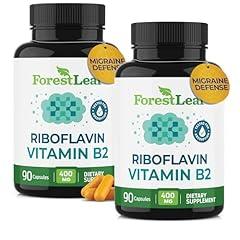 ForestLeaf Vitamin B2 Riboflavin 400mg Supplement