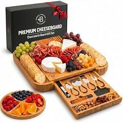 Bamboo Charcuterie and Cheese Board Set