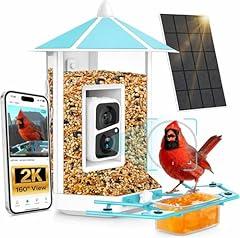 Onlyfly Bird Feeder Camera 2K Solar-Powered