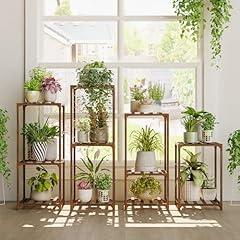 Bamworld Indoor/Outdoor Wooden Plant Stand Set