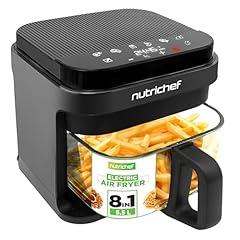 Nutrichef 5.8 Quart Transparent Air Fryer