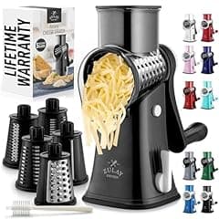 Zulay Rotary Cheese Grater 5 Blade