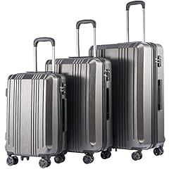 Coolife Expandable Luggage Set with TSA Lock