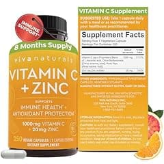 Viva Naturals Vitamin C and Zinc Supplement