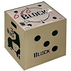 Block 6-Sided Archery Target, Black, 18x18x16