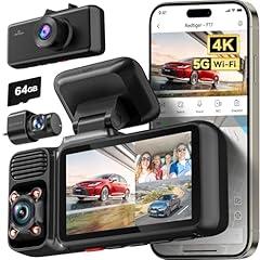 Redtiger 4K 3-Channel Dash Cam with GPS