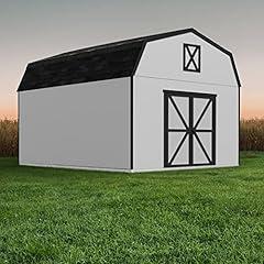 Handy Home Products Hudson 12x24 Wooden Storage Shed with Floor