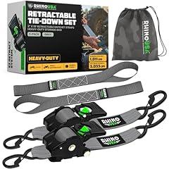 Rhino USA Retractable Ratchet Straps 2-Pack