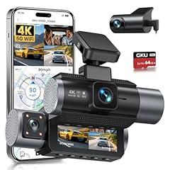 GKU 4K Triple Channel Dash Cam