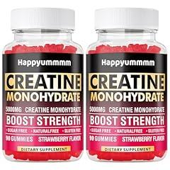Happyummmm Creatine Monohydrate Gummies Strawberry 2-Pack