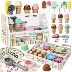 Wooden Ice Cream Playset for Kids