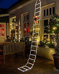 Toodour Multicolor Christmas Ladder Lights