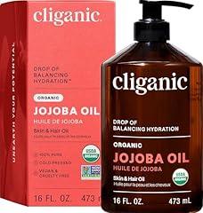 Cliganic Organic Jojoba Oil 16oz with Pump
