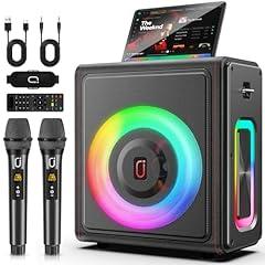 PPMIC Portable Karaoke Machine with Wireless Mics