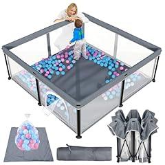 Torevsior Foldable Baby Playpen with Mat