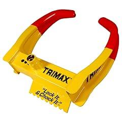 Trimax TCL65 Wheel Chock Lock Yellow/Red 7.25in