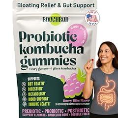 BoochBod Probiotic Kombucha Gummies for Gut Health