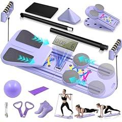 Foldable Pilates Reformer Set with Timer