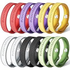 BuggyBands Mosquito Repellent Bracelets, 12 Pack
