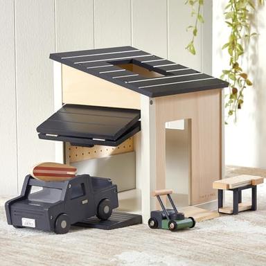 wooden dollhouse