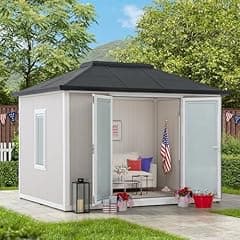 Sunjoy 10'x12.6' Outdoor Office Shed