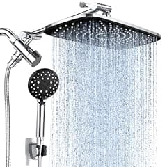 Veken High Pressure Rain Shower Head Combo