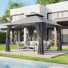 Aoxun 10x10 Gazebo with Mosquito Netting