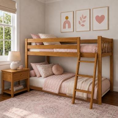 wood bunk bed