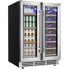 EUHOMY Dual Zone Wine and Beverage Cooler