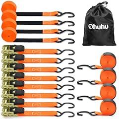 Ohuhu Ratchet Tie Down Straps 8-Pack