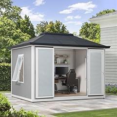 Sunjoy 10'x12.6' Outdoor Office Shed