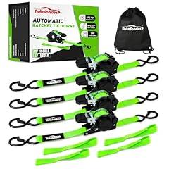 Autofonder Heavy Duty Retractable Ratchet Straps
