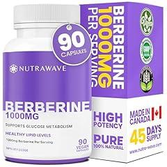 Nutrawave Berberine Maximum Potency 1000mg Supplement