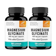 Magnesium Glycinate 400mg High Absorption Supplement