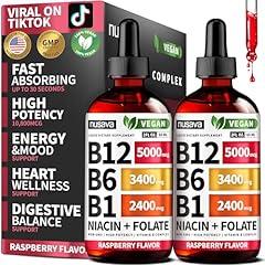 NUSAVA Vitamin B12 Liquid Drops 5000 mcg