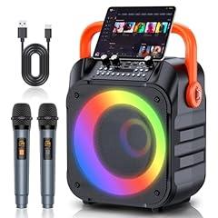 MOYLEAF Karaoke Machine with Wireless Microphones