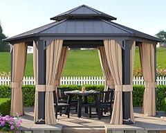 Amerlife Hexagon Metal Hardtop Gazebo