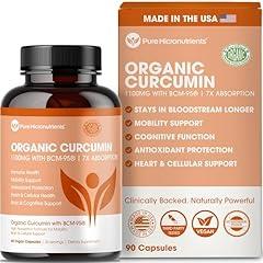 Pure Micronutrients Organic Turmeric Curcumin Supplement