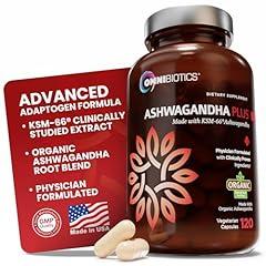 Ashwagandha Organic Clinical Strength 1300 mg with KSM-66 - 120 Vegan