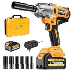 Takuoo Cordless Brushless Impact Wrench 21V