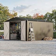 GarveeLife Metal Storage Shed with Floor Frame