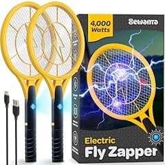 Electric Fly Swatter Set with LED Light