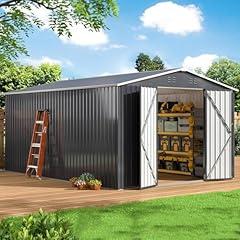 WKM 10x14 FT Metal Outdoor Storage Shed