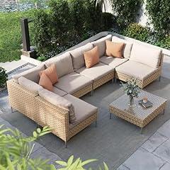 Grand Patio Wicker Outdoor Sofa Set
