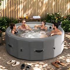 Inflatable Hot Tub Spa for 6, App-Controlled