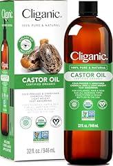 Cliganic Organic Castor Oil 32oz Eyelash Kit