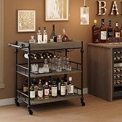 GarveeHome Bar Cart with Wine Rack