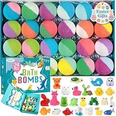 Kids Bath Bombs Gift Set with Toys