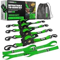 Rhino USA Retractable Ratchet Straps 4-Pack